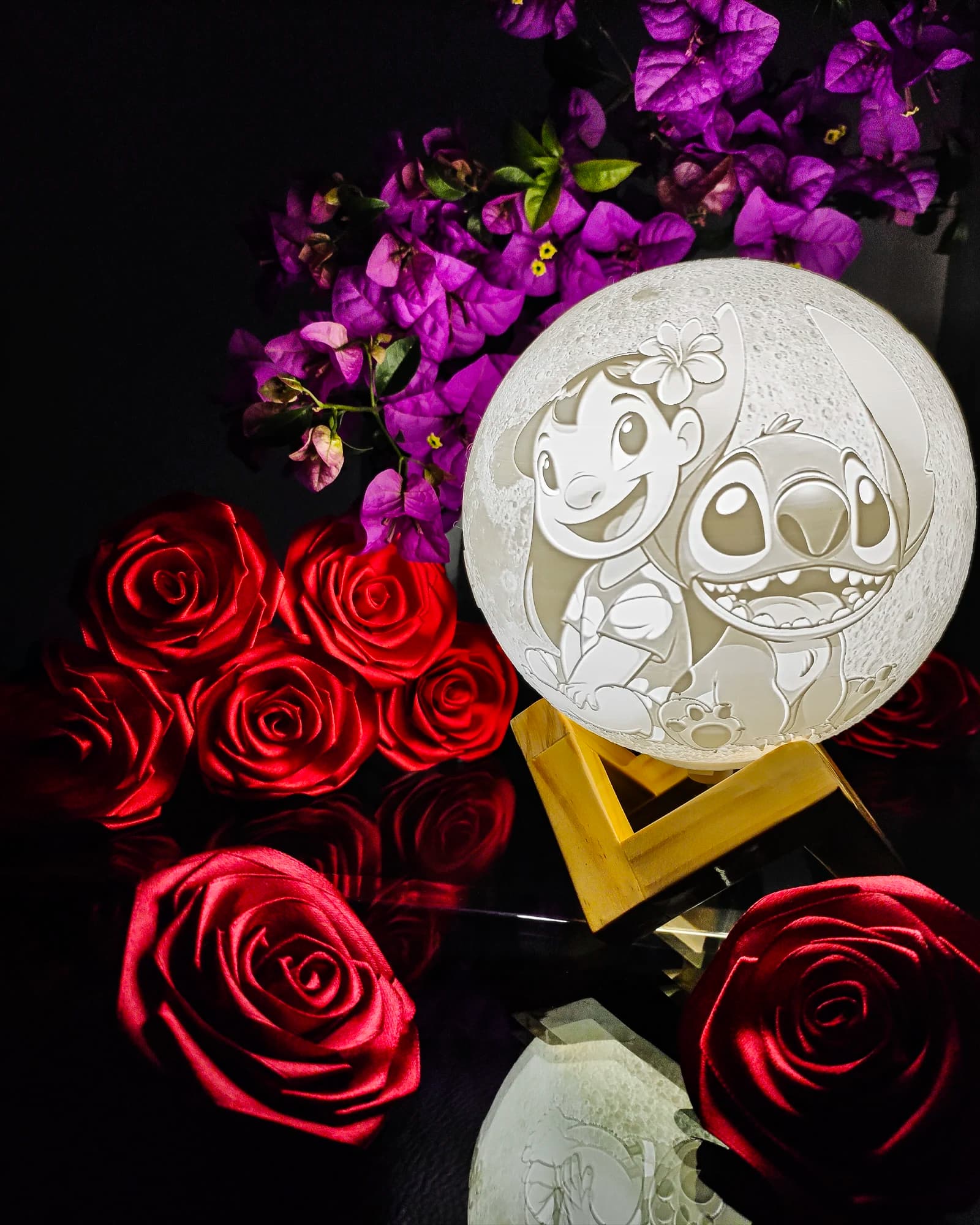 Lámpara personalizada con fotografía estilo litofanía