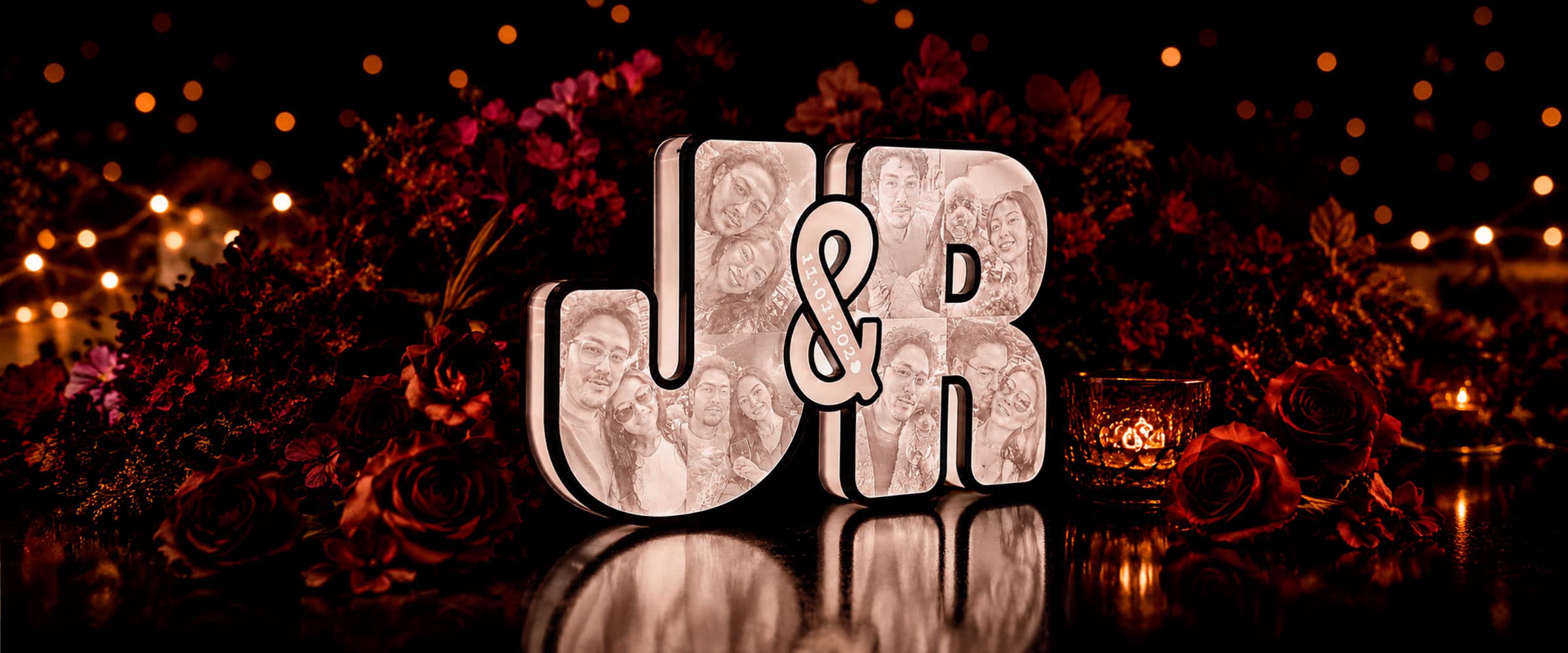 Letras 3D personalizadas con foto