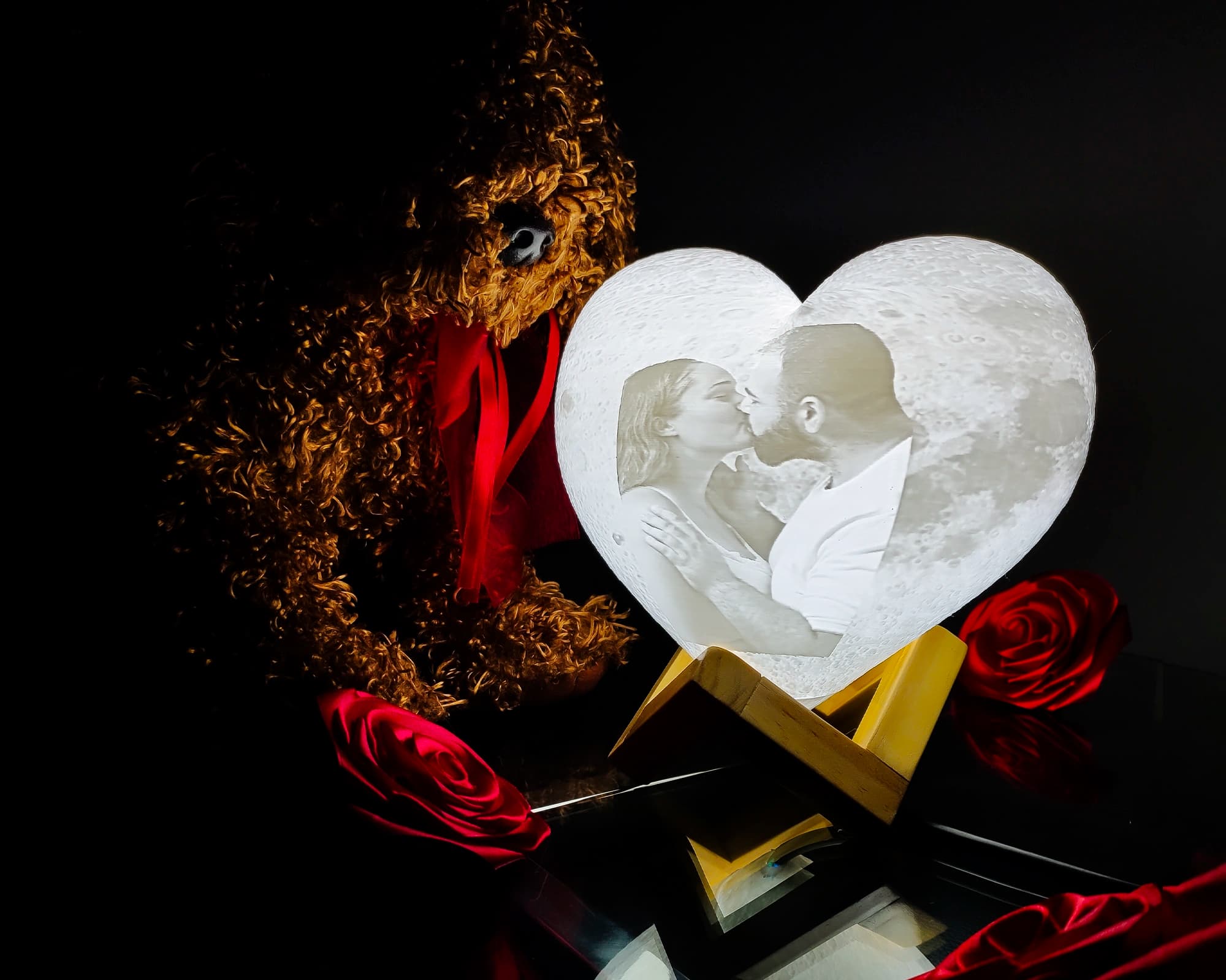 Lámpara corazón personalizada de Inplop