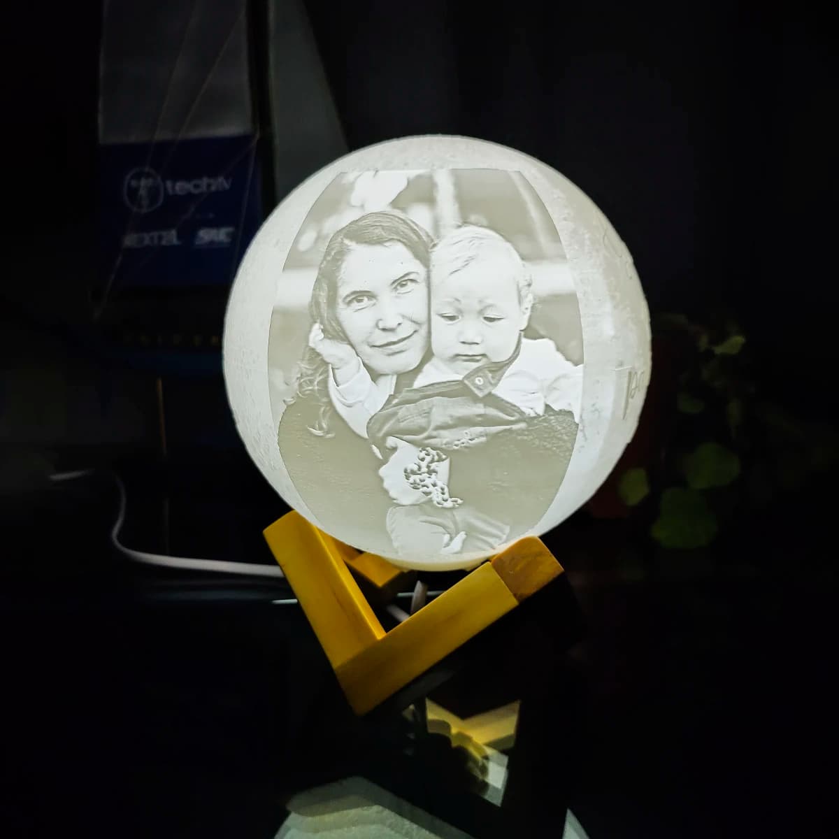 Lámpara luna personalizada de Inplop